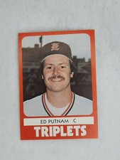 1980 TCMA Minor League Evansville Triplets #7 Ed Putnam M2