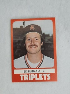 1980 TCMA Minor League Evansville Triplets #7 Ed Putnam M2