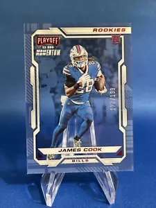 2022 Panini Chronicles #PMR-15 James Cook Playoff Momentum Rookies Red #/199 - Bild 1 von 2