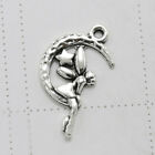 20psc Retro Moon Angel Pendant Charms Jewelry Making Accessories