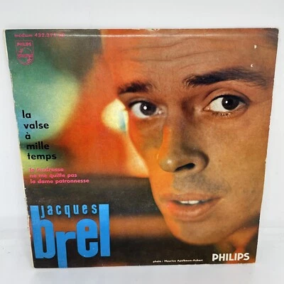 jacques brel la Valse a Mille Temps  7” french import ep 1960 VG+/VG+ 432.371 BE Foto 1 de 4
