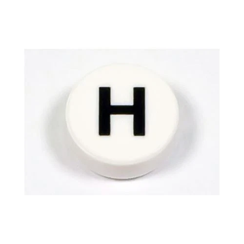 LEGO Stadt Zubehör Alphabet Großbuchstabe Buchstabe “H” Stein Rund 1 x 1 (S) - Bild 1 von 1