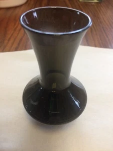 Kleine Vintage Rauchglas Vase  - Bild 1 von 10