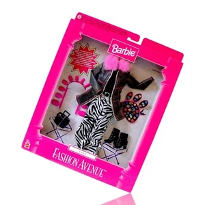 Barbie Fashion Avenue "Ciudad" Conjunto Cebra Pantalones, Botas y Uñas 20642 Nuevo Como Nuevo - Imagen 1 de 9