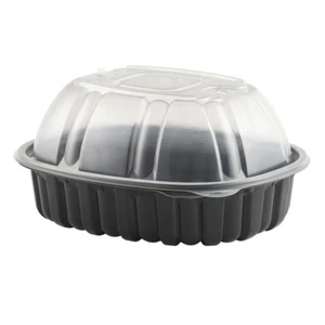 Anchor Packaging Large Vented Chicken Combo Pack Black w/ Clear Lid, 170 of Each - Picture 1 of 1