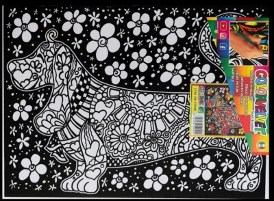 COLORVELVET Ausmalbild, Samtbild- Dackel, 47x35 cm