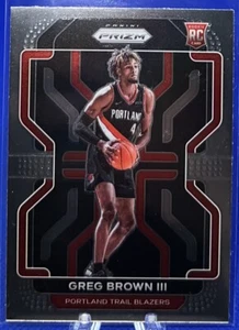 2021-22 Panini Prizm GREG BROWN III #291 Base ROOKIE RC Portland TrailBlazers - Picture 1 of 2