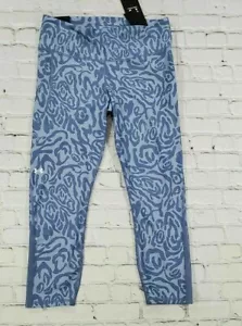 Under Armour HeatGear Tonal Print Ankle Leggings 1365343 470 WOMENS SIZE XL - Picture 1 of 8