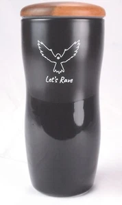 Let's Rave Beverage Container with Wood Lid - Picture 1 of 5