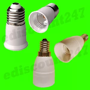 HIGH QUALITY ES E27 to E27 OR SES E14 to E14 Adaptor Converter Splitter UK STOCK - Picture 1 of 3