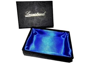 2 STÜCK EDLE LUXUS GESCHENKBOX SCHMUCKBOX ETUI SCHACHTEL SCHWARZ NEU !!! - Bild 1 von 2