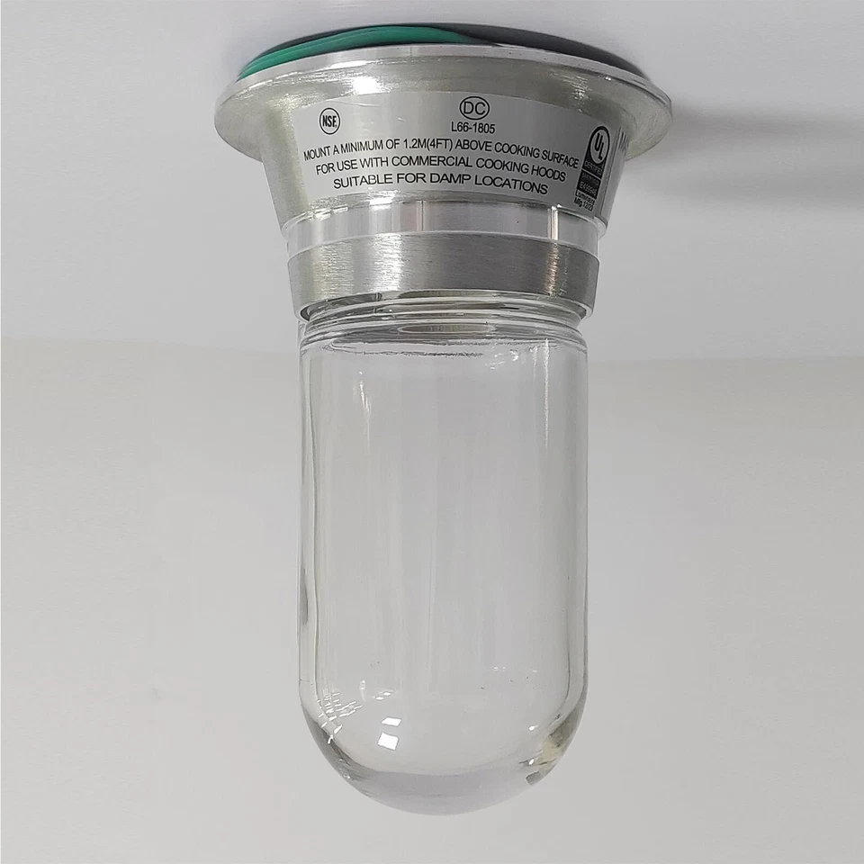 FICBXRA Kitchen Restaurant Hood Light Fixture With Thermal and Shock Resistant Globe