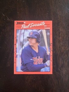 1990 Donruss Paul Sorrento RC #626 Minnesota Twins Rookie