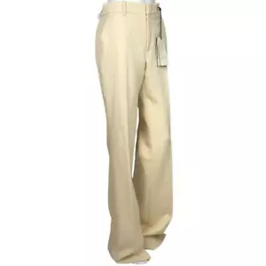 Gucci Women's Wool Trousers Pants Wide Leg Ivory Color Sz 40 - Picture 1 of 11