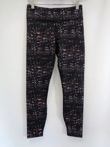 Fabletics Salar Printed Powerhold Tapered Leggings Mid Rise Black /Multicolour - Picture 1 of 12