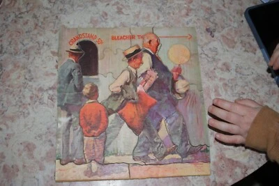 古董 PUZZLE PASTIME 像 Rockwell Kent 大件 精彩 复古 1930 — 第 1/4 张图片