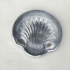 10" Aluminum Shell Tray Serving Bowl Dish Shell Dish Platter Home Decor Kitchen - Picture 1 of 1