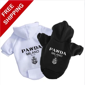 Pawda Dog Hoodie Yorkie French Bulldog Small Medium Puppy Dog Jacket Pet Clothes
