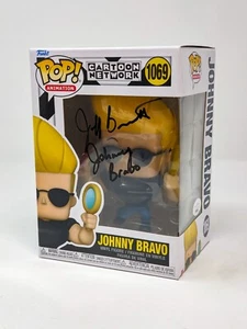 Jeff Bennett Cartoon Network Johnny Bravo #1069 firmato Funko Pop certificato JSA - Foto 1 di 7