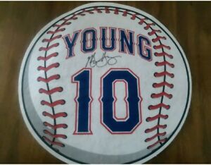 Michael Young autographed poster