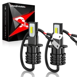 For Mazda protege 2001 2002 2003 2X H3 LED Fog Lights Bulbs Driving Lamp DRL Kit - Picture 1 of 11