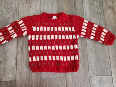 Suéter grueso de vacaciones Baby Gap 3T. Mancha débil Foto 1 de 4