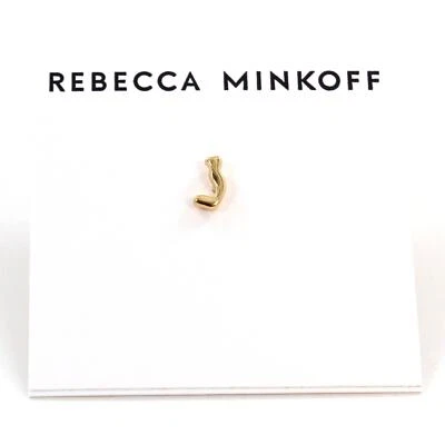 Rebecca Minkoff Gold " J " Initial Earring #RM326 - Image 1 of 2