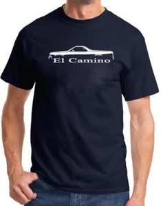 1982-87 Chevy El Camino Truck Classic Outline Design Tshirt NEW COLORS - Picture 1 of 23