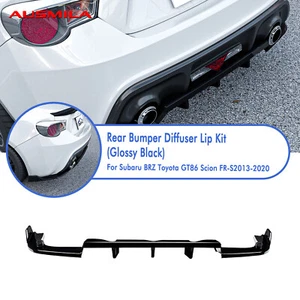 Car Rear Bumper Diffuser Lip For Scion FR-S 2013-2016 Subaru BRZ 2013-2021 Black - Picture 1 of 11