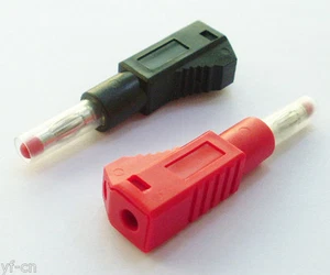 10 Stck. Hochwertig Transparent Stapelbar Voll Isoliert Audio 4mm Bananenstecker - Bild 1 von 9