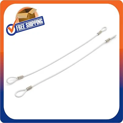 SENSORMATIC 100 SECURITY LANYARD 2 LOOP WHITE 7 INCH LOSS PREVENTION CHECKPOINT COMPATIBLE