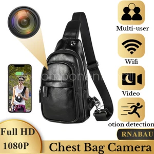 Portable WIFI Men's Casual Bag Camera Support Remote Viewing - Picture 1 of 19