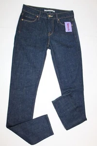 NWT Vince Jeans Slim Dark Denim Cotton Elastane Stretch Womens Size 25 x 32 - Picture 1 of 6