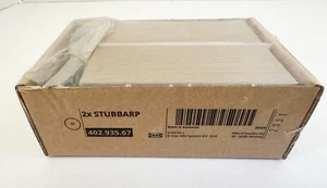 Ikea STUBBARP Leg, walnut effect light gray 402.935.67 (Pack of 2) - NEW - Picture 1 of 2