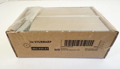 Ikea STUBBARP Leg, walnut effect light gray 402.935.67 (Pack of 2) - NEW - Image 1 of 2