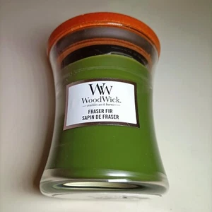WoodWick Fraser Fir Medium Crackling Hourglass Scented Candle 275g - Picture 1 of 4