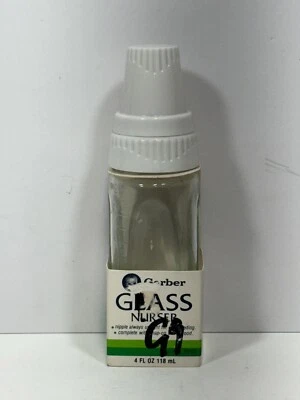 Botella de vivero de vidrio Gerber 1984 vintage Foto 1 de 3