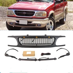 Black Front Grille Bumper Vent Bar Trim Mesh for Ford Explorer 1995-2021 - Bild 1 von 4