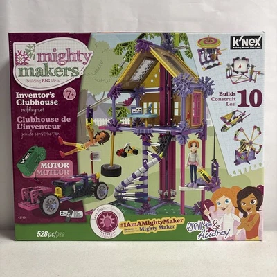 K'NEX Mighty Makers Inventor’s Clubhouse Emily & Audrey Brand New - Image 1 of 4