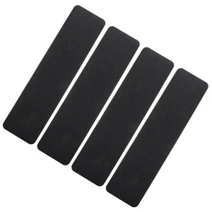 4 piezas pegatinas antideslizantes negras para escaleras peldaños exteriores - Imagen 1 de 12