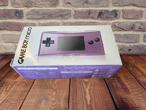 Nintendo Game Boy Gameboy Micro Purple OXY-S-BA Console Boxed Rare Unused Japan - Picture 1 of 4