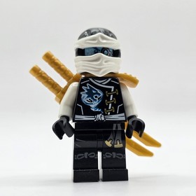 LEGO Ninjago Zane Skybound minifigure 70603 njo0189 with Gold Swords
