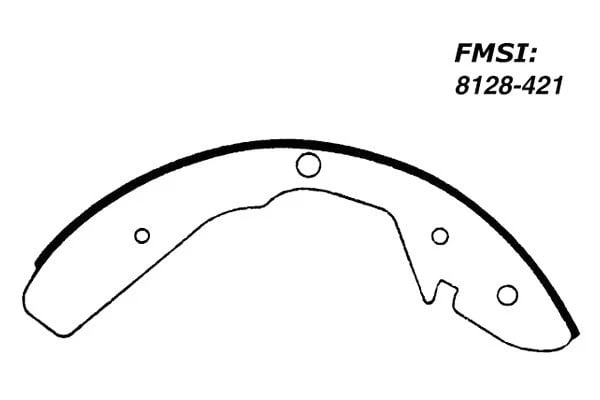 For Volkswagen Transporter 1975-1979 Centric Premium Rear Drum Brake Shoes - Image 1 of 1
