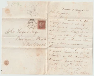 1856 DUNDEE EXPERIMENTAL DUPLEX WITH INVERTED NUMERAL SECTION RE-POSITIONED ? - Picture 1 of 2