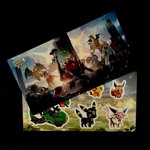 Pokemon Welten 2025 Anaheim Pokemon Cafe Remix & Masters EX Sticker Decals - NEU - Bild 1 von 1