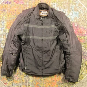 BILT Motorcycle Jacket Womens M Black Padded BLW20 With Zip Liner Bleach Stain* - Picture 1 of 10