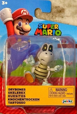 Jakks Pacific World of Nintendo Super Mario DRYBONES 2.5" Mini Fig. NUEVO & Sello Foto 1 de 2