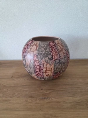 Scheurich 508-20 Vase W.Germany 🌋 Fat Lava Crackle Design 70er Vintage Keramik - Bild 1 von 4
