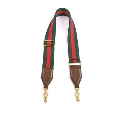 New Crossbody Shoulder Strap Green Red Web Purse Strap for GG horsebit 1955 Bag - Image 1 of 4