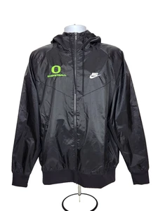 Oregon DUCKS Basketball TEAM ISSUED Nike Zip Up JACKET with HOOD    Men's  L - Picture 1 of 4